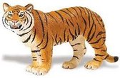Plastic speelgoed bruine Bengaalse tijgerin 14 cm