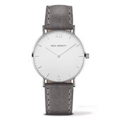 Paul Hewitt White Sand Sailor Line - Horloge - Leer - Grijs - 39mm