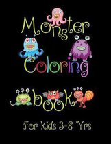 Monster Coloring Book for Kids 3-8 Yrs.