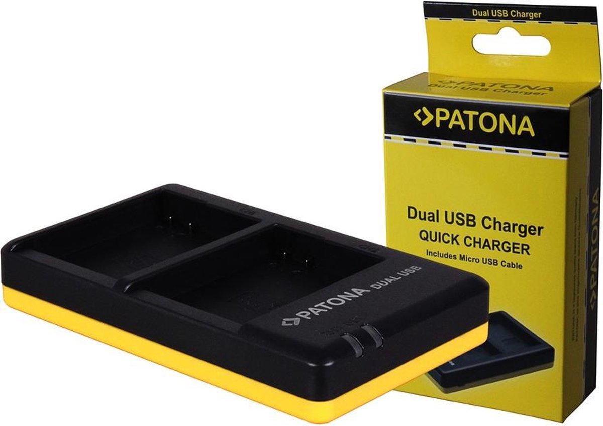 PATONA Dual Quick-Charger f.Nikon EN-EL14, ENEL14