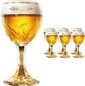 Grimbergen bierglazen 25cl. 6 stuks