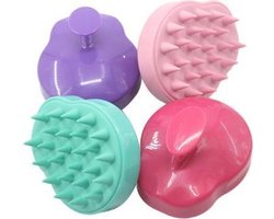 Siliconen haarborstel - SiliBorstel - Silicone hairbrush - Anti-roos - Hoofdhuidverzorging - Massage- Borstel - Gezond Haar - Haarverzorging- Massageborstel- Licht Roze