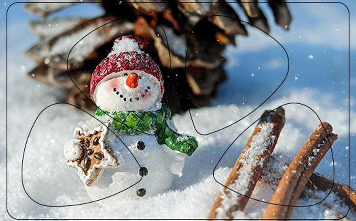 Plectrum Pasje - Sneeuwpop - Kerst