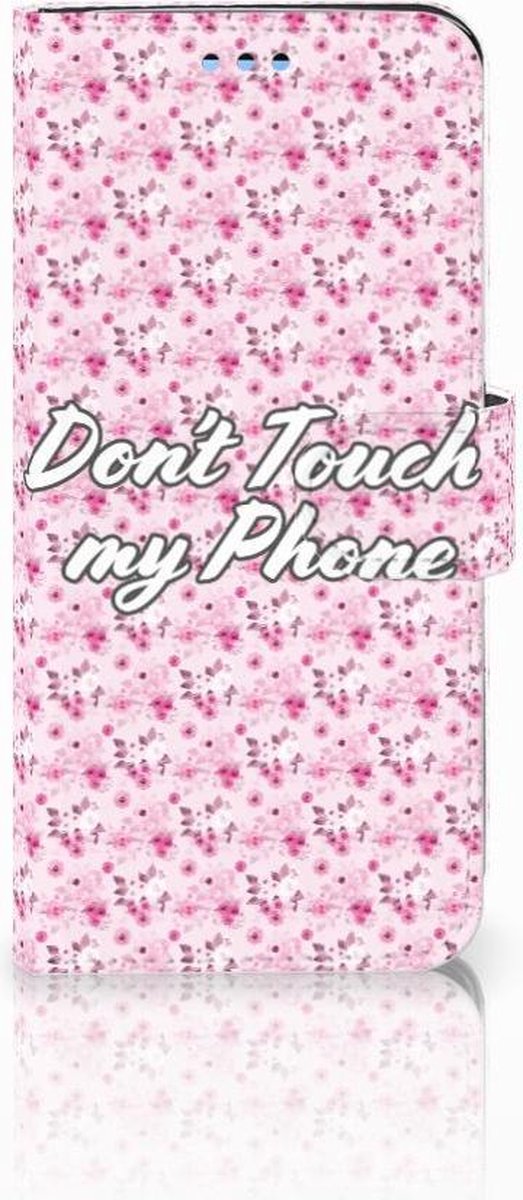 Samsung Galaxy S9 Portemonnee Hoesje Flowers Pink DTMP