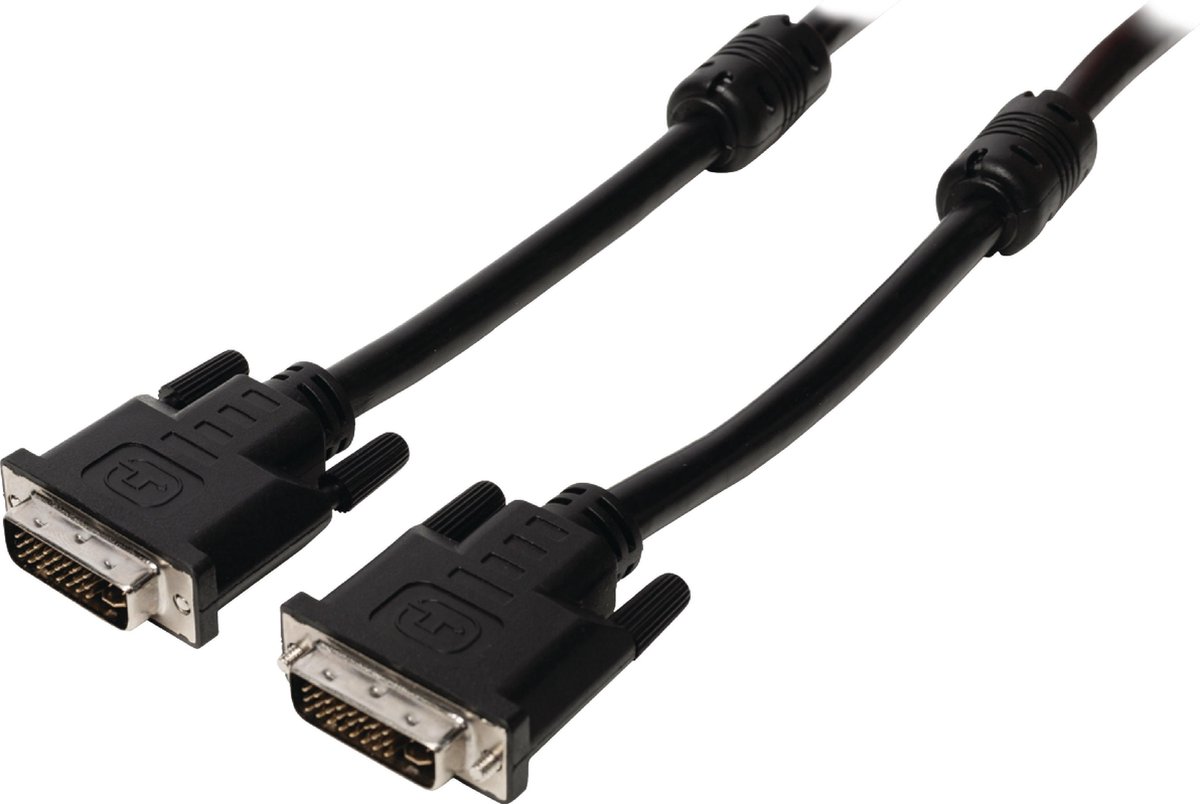 5m DVI-I-Kabel, Schwarz [24+5-poliger Stecker -> 24+5-poliger Stecker]