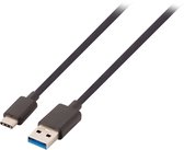 USB 3.1 Kabel USB-C Male - USB A Male 1.00 m Zwart