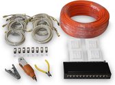 Digitus Starter Set CAT 6A netwerkkabel 100 m Cat6a S/FTP (S-STP) Oranje