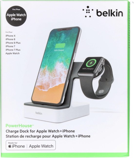 Belkin PowerHouse laadstation voor Apple Watch en iPhone V2 - Wit | bol.com
