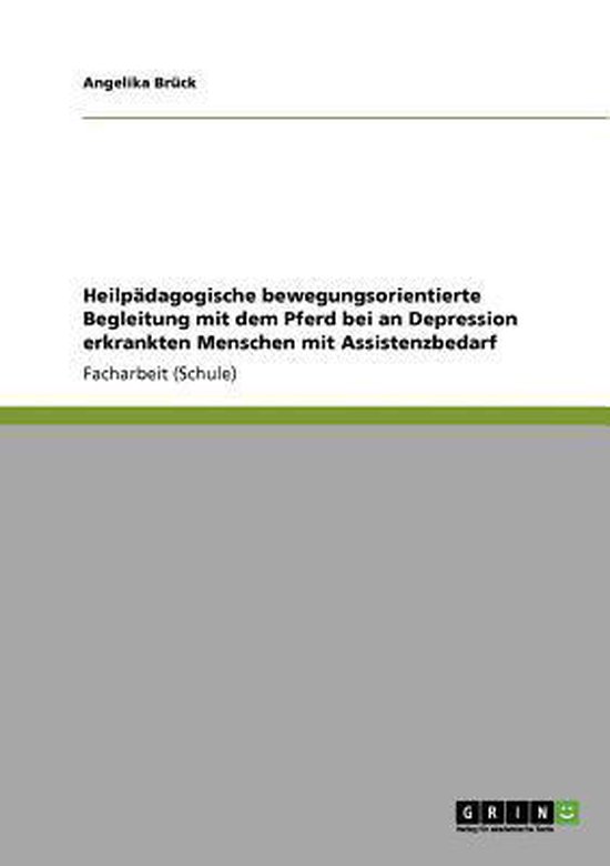 Heilpadagogische bewegungsorientierte Begleitung mit dem Pferd bei an Depression erkrankten Menschen mit Assistenzbedarf