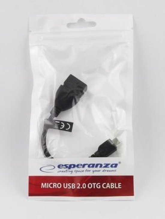 Esperanza MicroUSB 2.0 naar USB OTG - A-B M/F