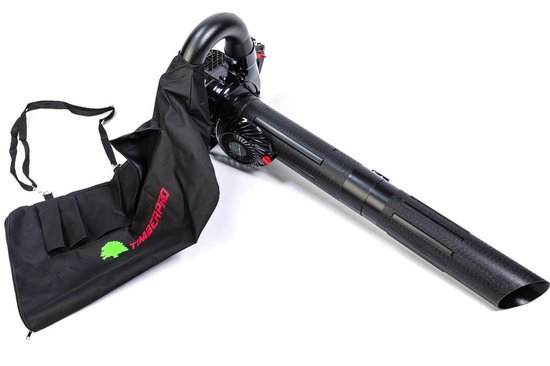 TIMBERPRO – 3in1 – Bladblazer - Benzine - Zuig en versnipperfunctie - 26cc - Blaassnelheid 225 km/u - Opvangzak 45 l