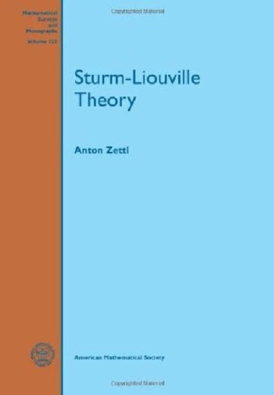 SturmLiouville Theory 9780821852675 Anton Zettl Boeken
