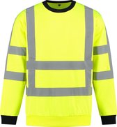 Yoworkwear Sweater RWS Fluor Geel - Maat XL