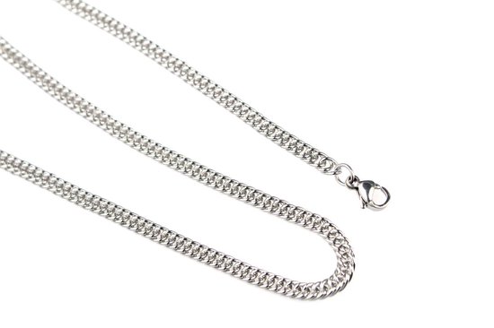 Stalen Ketting - Halsketting RVS Edelstaal - 4mm/45cm