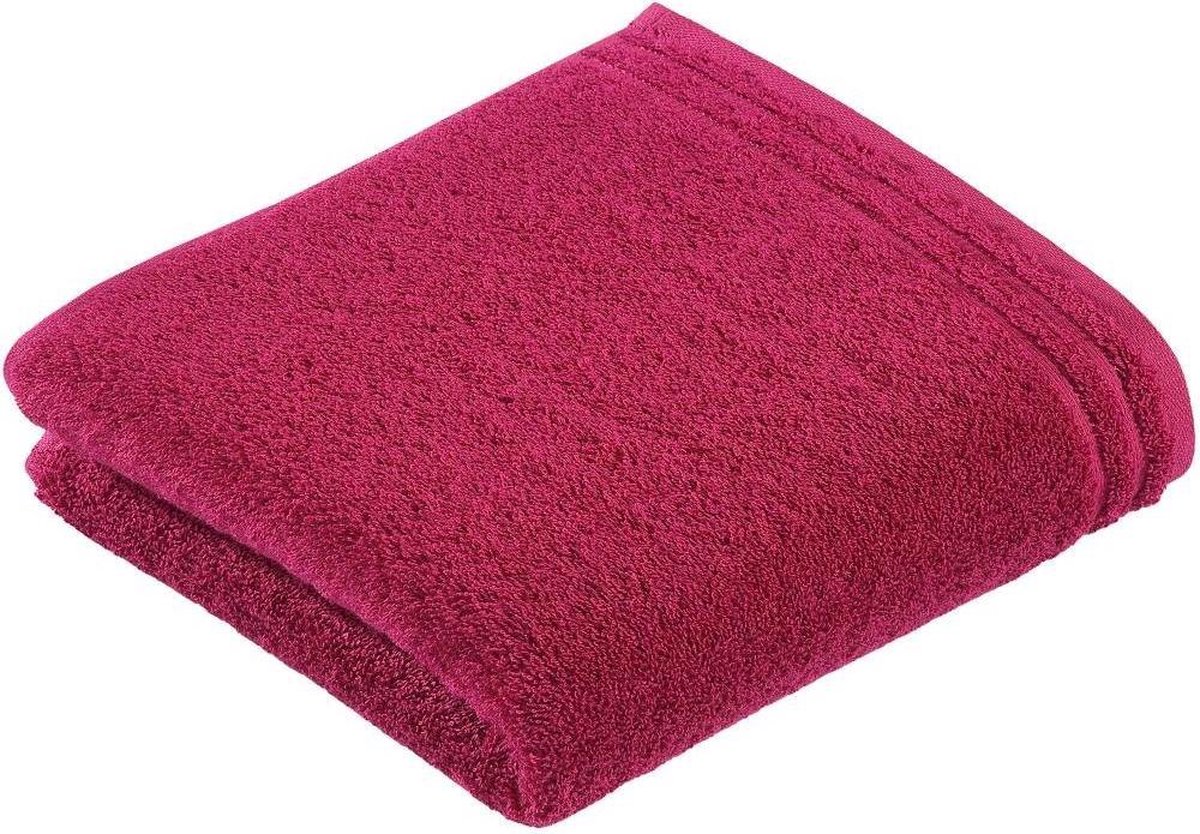 Vossen handdoek Calypso feeling 50x100 cranberry
