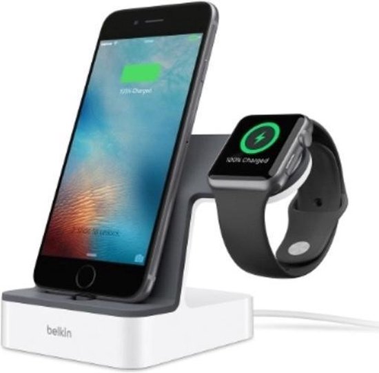 Belkin PowerHouse laadstation voor Apple Watch en iPhone - Wit | bol.com