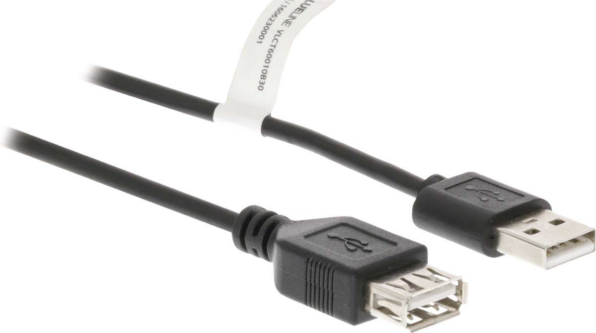 Valueline USB naar USB verlengkabel - USB2.0 - 3 meter | bol.com