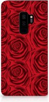 Geschikt voor Samsung Galaxy S9 Plus Uniek Standcase Hoesje Red Roses