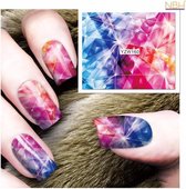 2 vel water overdraagbare nagelstickers: Fantasie