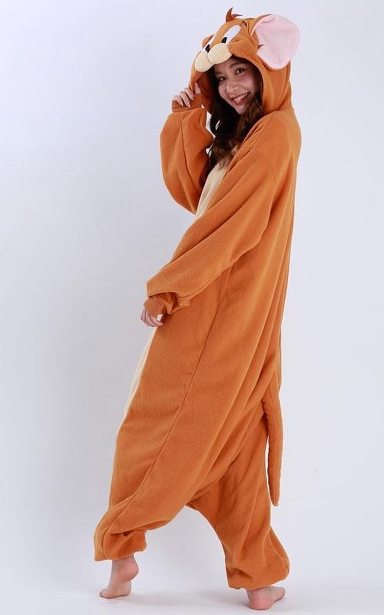 Tom & Jerry Onesie (Jerry) Onesie Premium Verkleedkleding Volwassenen