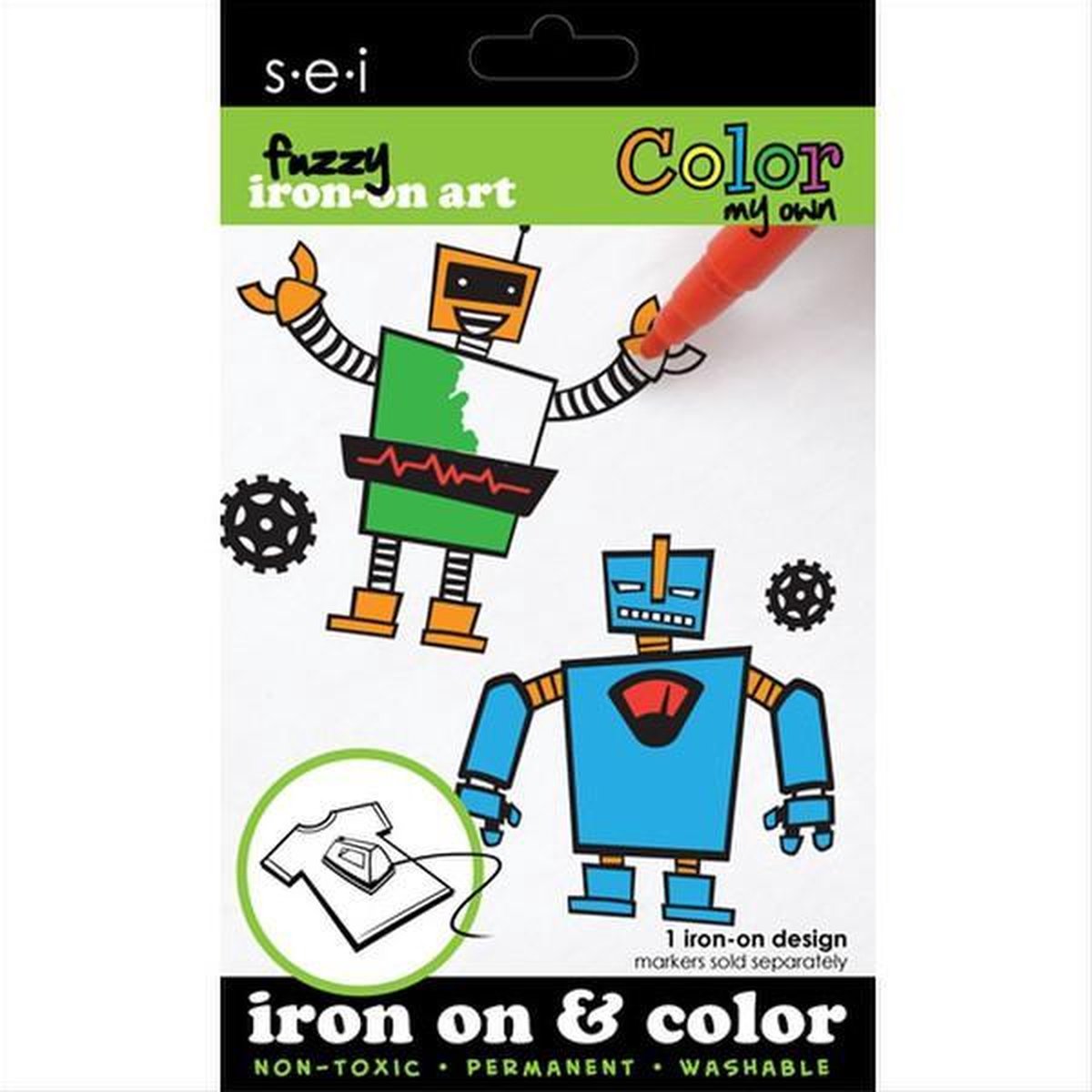 Strijksjabloon Robots