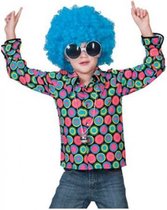 Jaren 70 disco overhemd voor kids 116 (6 jaar)