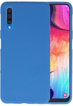 BackCover Hoesje Color Telefoonhoesje voor Samsung Galaxy A50 - Navy