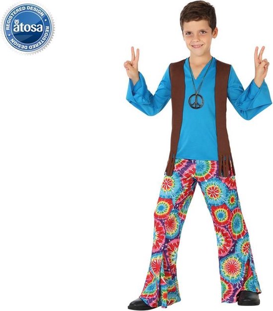 Blauwe Flower Power kostuum voor jongens - Verkleedkleding - 134-146" |  bol.com