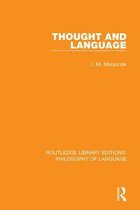 Routledge Library Editions: Philosophy of Language - Thought and Language