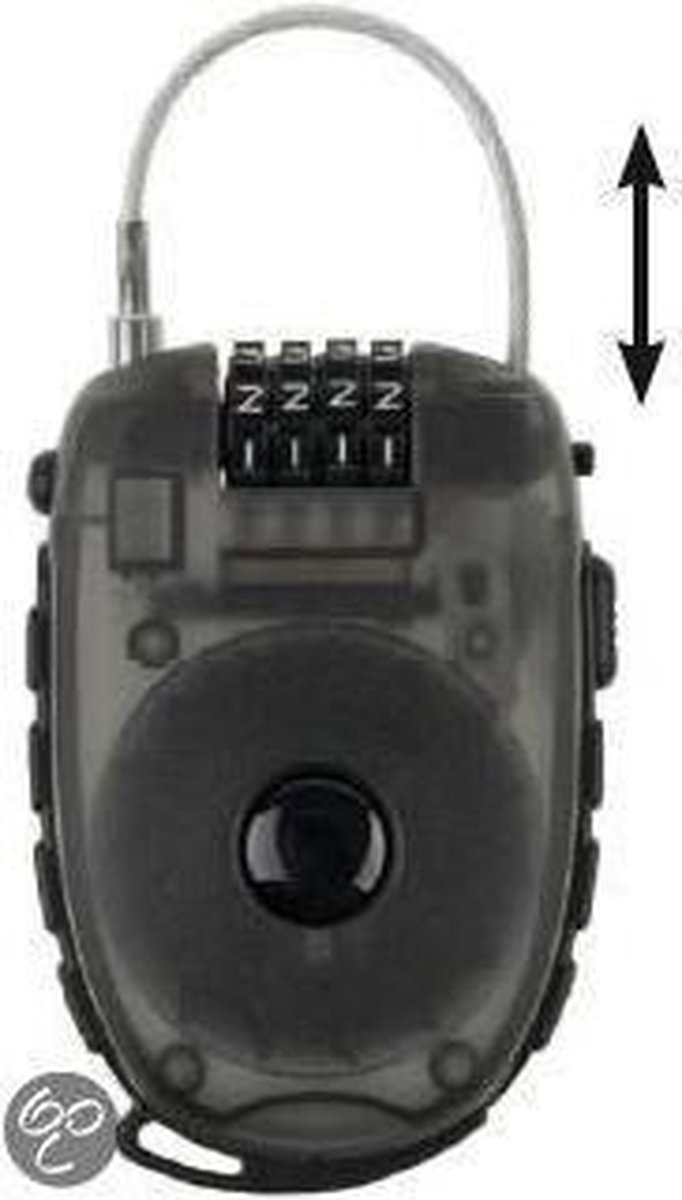 Kabelslot met oprolbare staalkabel M-Wave Lock 'n Roll - 90 cm x 2,4 mm (op M-wave kaart) van M-Wave — afbeelding 3