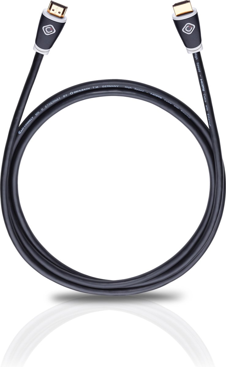 Oehlbach EASY CONNECT HIGH SPEED HDMI®-KABEL MET ETHERNET -kabel lengte 2,5 m - Oehlbach