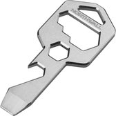 Northwall Sleutelhanger - 10-in-1 multitool - Flesopener, schroevendraaier, etc. - Sleutel Organizer Add-on voor Mannen & Vrouwen - Stainless Steel