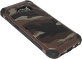 Camouflage hoesje bruin Geschikt voor Samsung Galaxy S7 Edge