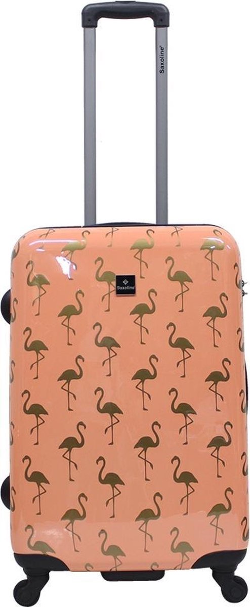 Saxoline koffer 67 cm gold flamingo | bol.com