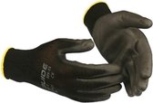 Guide werkhandschoenen - 525 - zwarte nylon / PU - maat 10