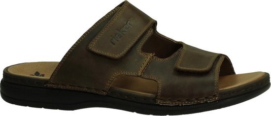 Rieker - 25592 - Comfort slippers - Heren - Maat 45 - Bruin - 25 -Tabak |  bol.com