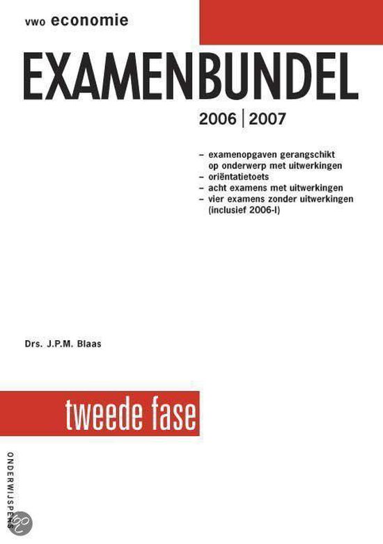 Examenbundel vwo Economie 2006/2007