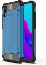 Armor Hybrid Back Cover - Huawei Y6 (2019) Hoesje - Lichtblauw