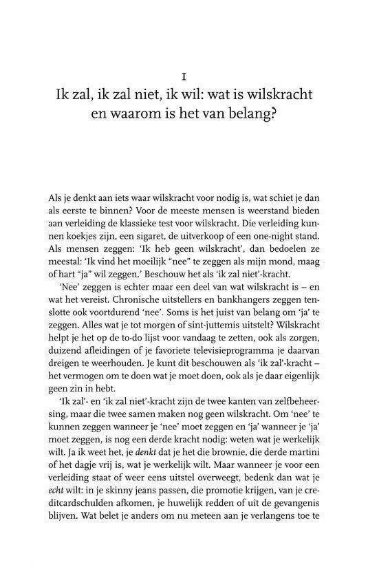 De kracht van wilskracht