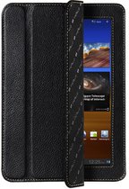 Melkco - leren cover voor Samsung Galaxy Tab 7.7 - zwart