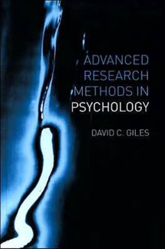 Advanced Research Methods in Psychology - cover
