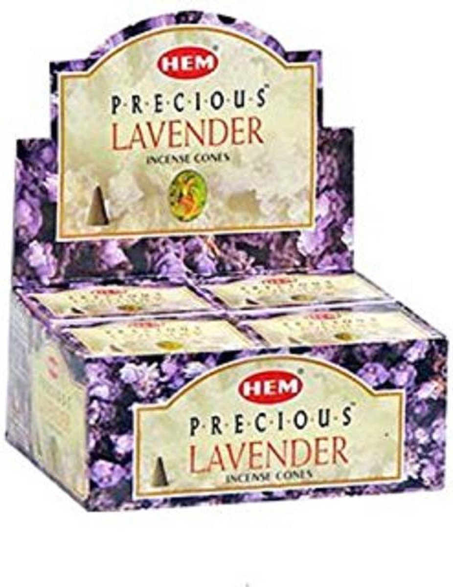 Wierook Kegel Precious Lavender 12 pakjes (HEM)