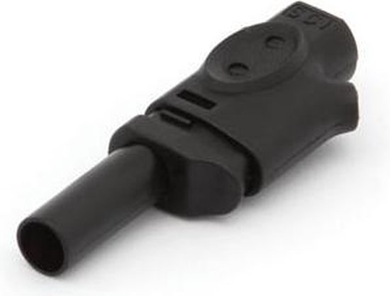 Velleman IEC1010 Banaanplug 4mm stapelbaar - Zwart