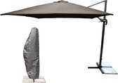 Kopu® Zweefparasol Vigo met parasolhoes - 250x250 cm vierkant - Taupe