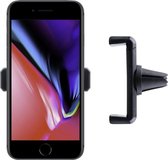 Shop4 - iPhone 8 Autohouder Verstelbare Ventilatierooster Houder Zwart