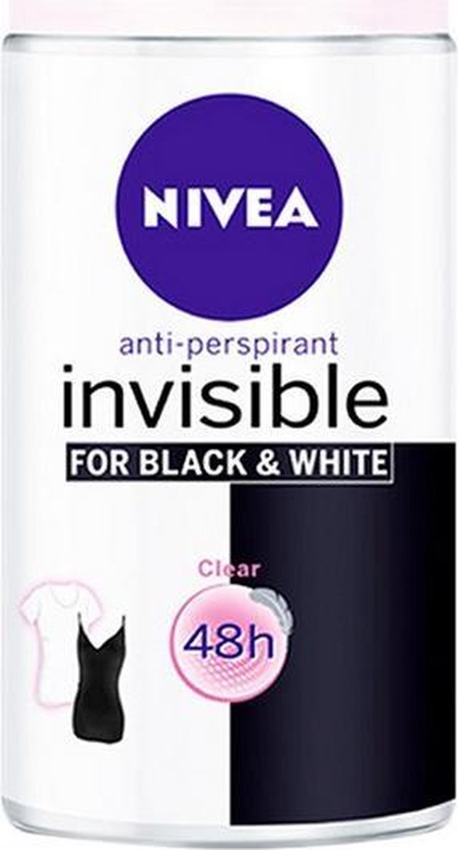 Nivea Black & White Invisible Deo Roll-on 50 Ml