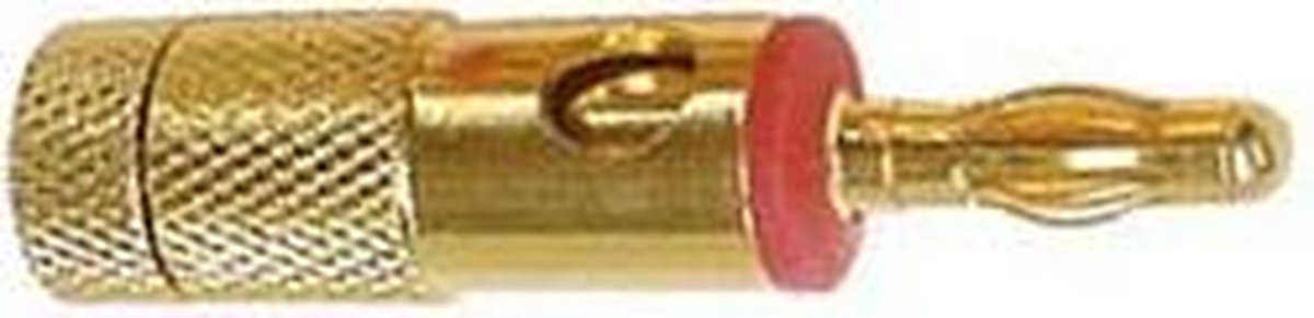 BANANA PLUGS 4mm GOLD - RED (CM25R)