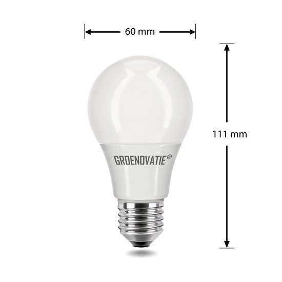 Groenovatie LED Lamp E27 Fitting - 5W - 111x60 mm - Warm Wit | bol.com
