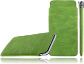 DeVills Green Apple iPhone 5/ 5S/ 5C Pocket Sleeve Leder insteekhoes