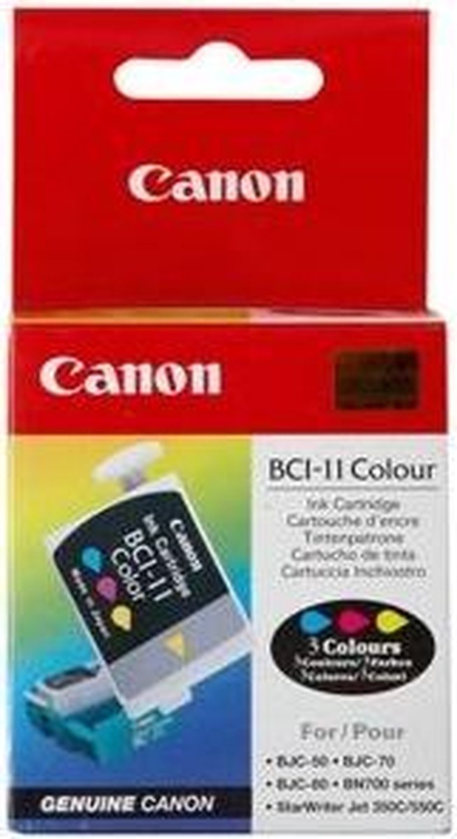 Canon BCI-11 Inktcartridge - Kleur / 3 stuks